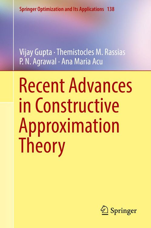 Produktbild: Recent Advances in Constructive Approximation Theory