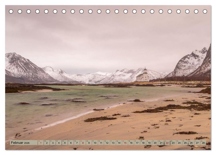 Produktbild: Lofoten ...ein Wintertraum (Tischkalender 2026 DIN A5 quer), CALVENDO Monatskalender