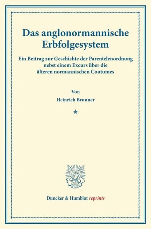 Produktbild: Das anglonormannische Erbfolgesystem.