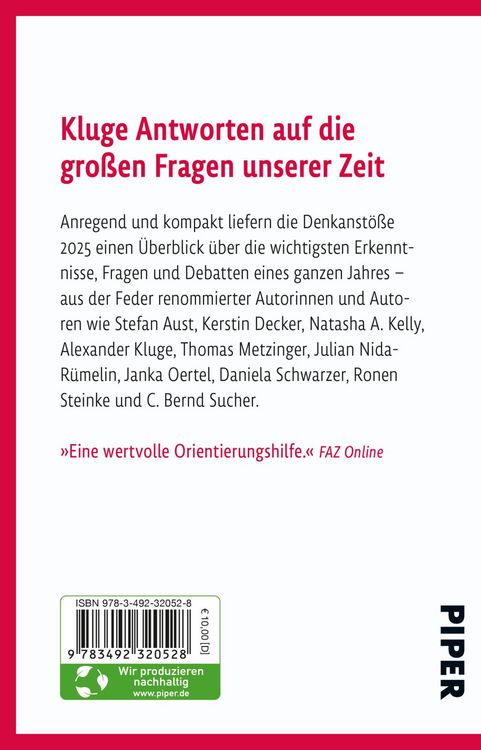 Produktbild: Denkanst&ouml;&szlig;e 2025