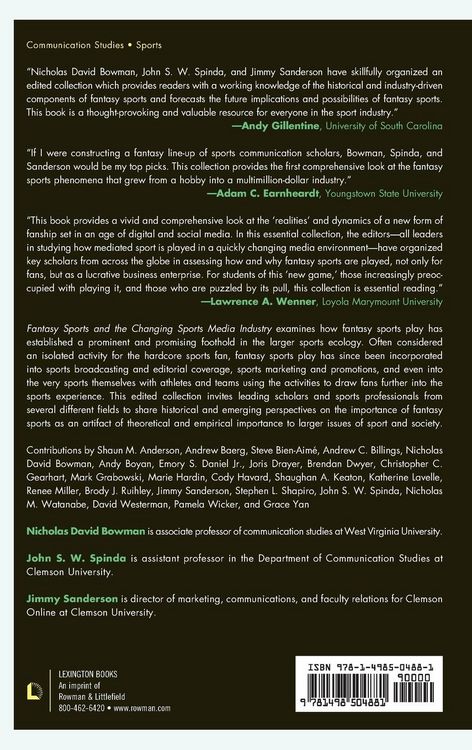 Produktbild: Fantasy Sports and the Changing Sports Media Industry