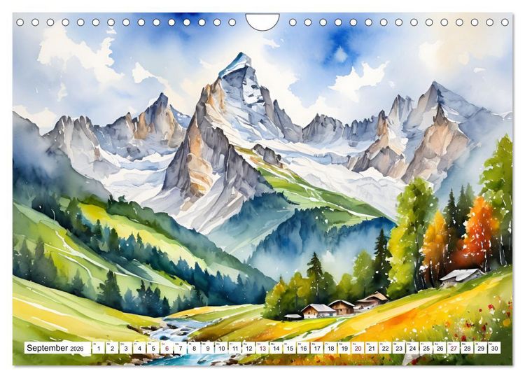 Produktbild: &Ouml;sterreich - Idylle in den Alpen (Wandkalender 2026 DIN A4 quer), CALVENDO Monatskalender