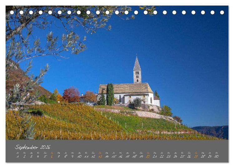 Produktbild: Romantisches S&uuml;dtirol (Tischkalender 2026 DIN A5 quer), CALVENDO Monatskalender