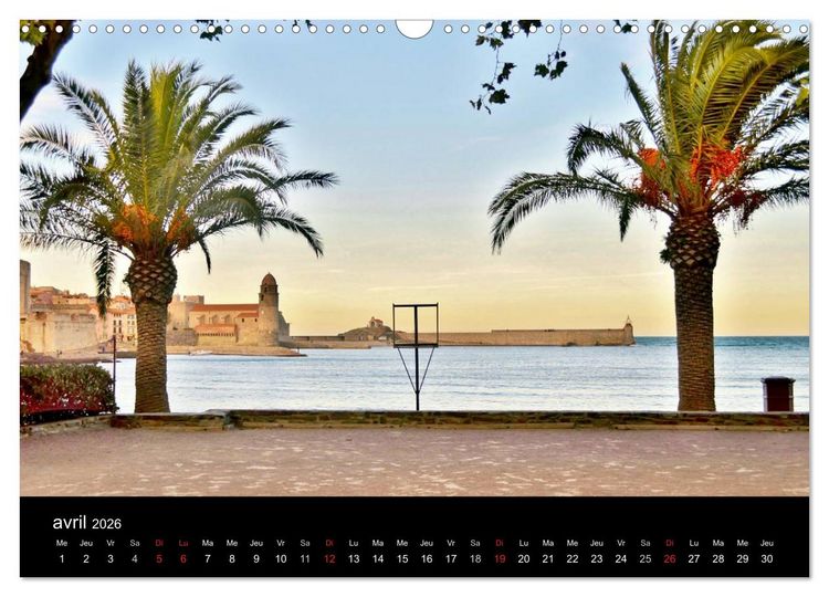 Produktbild: Un jour COLLIOURE (Calendrier mural 2026 DIN A3 vertical), CALVENDO calendrier mensuel