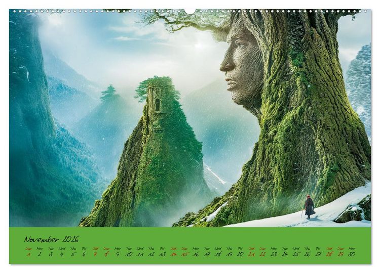 Produktbild: A strange forest In the lonely undergrowth (Wall Calendar 2026 DIN A2 landscape), CALVENDO 12 Month Wall Calendar