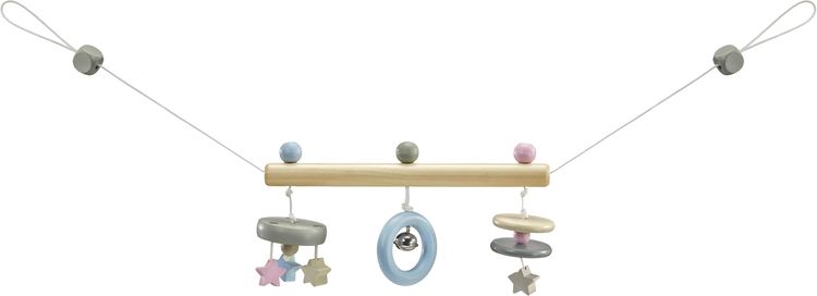 Selecta 64016 - bellybutton, Sternchenwagenkette, Kinderwagenkette, Holz, 63 cm