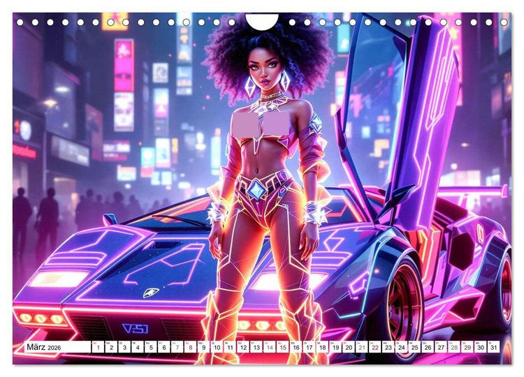 Produktbild: Cars & Girls (Wandkalender 2026 DIN A4 quer), CALVENDO Monatskalender