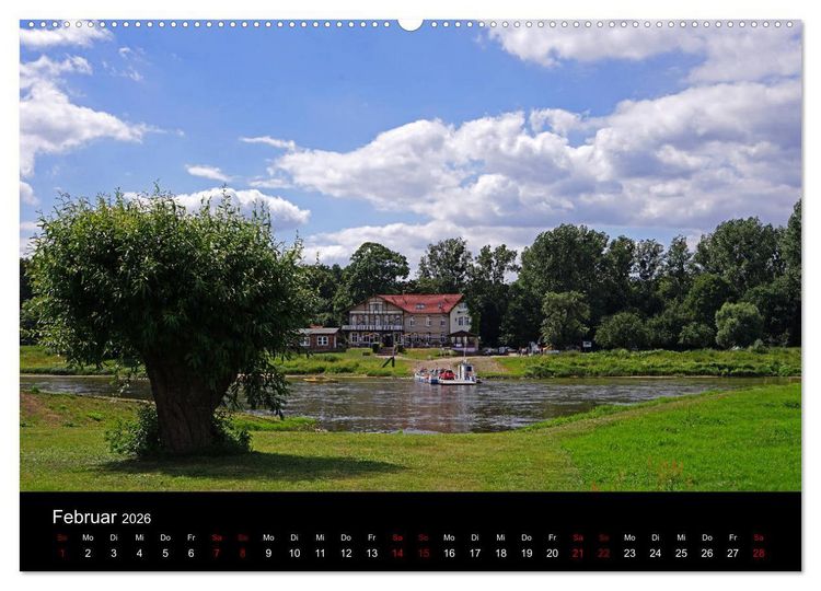 Produktbild: Elberadweg Coswig (Anhalt) (hochwertiger Premium Wandkalender 2026 DIN A2 quer), Kunstdruck in Hochglanz
