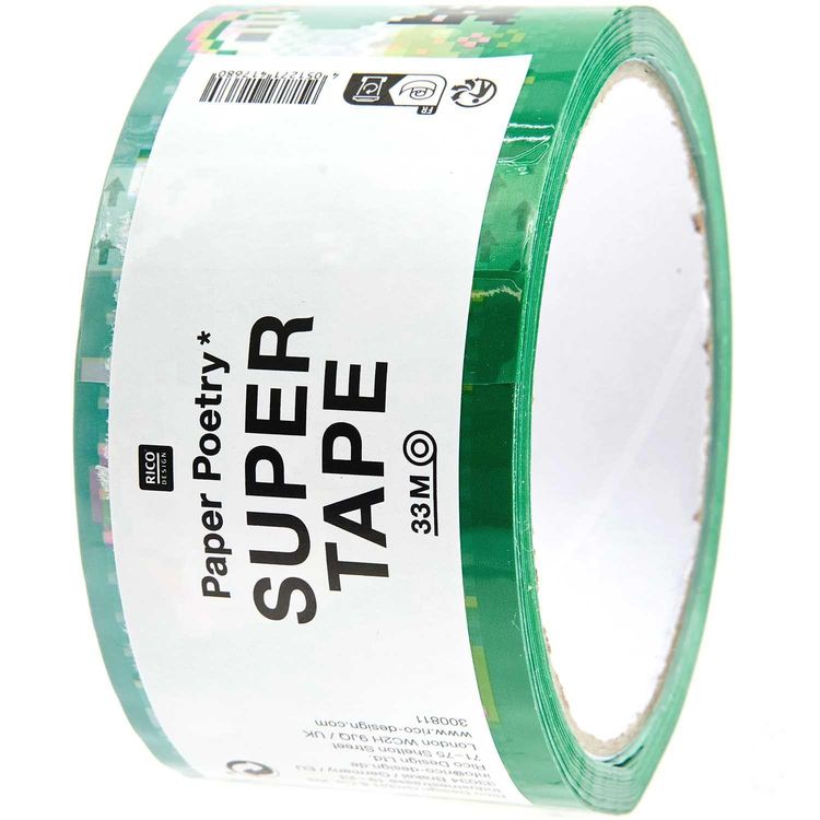 Produktbild: Paketklebeband Pixel, gr&uuml;n, 5 cm x 32 m