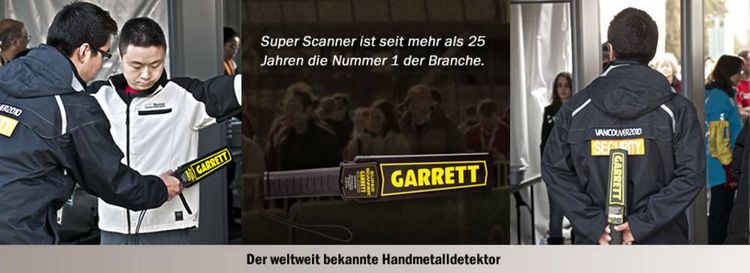 Produktbild: Garrett Super Scanner V Handdetektor Suchtiefe (max.) 23cm digital (LED), akustisch 1165190