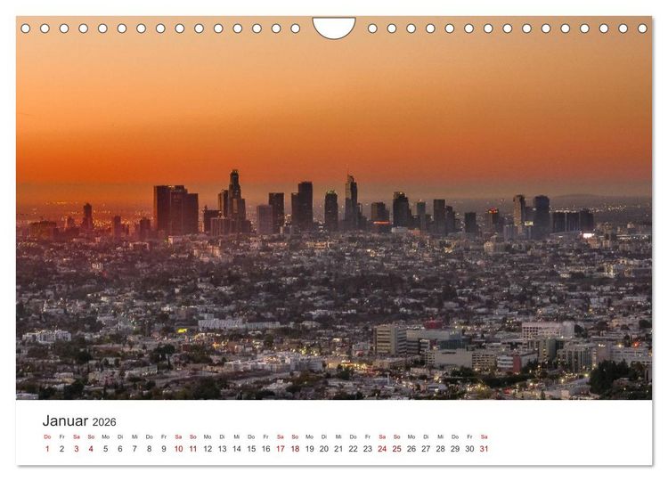 Produktbild: Kalifornien Bilder aus Los Angeles (Wandkalender 2026 DIN A4 quer), CALVENDO Monatskalender