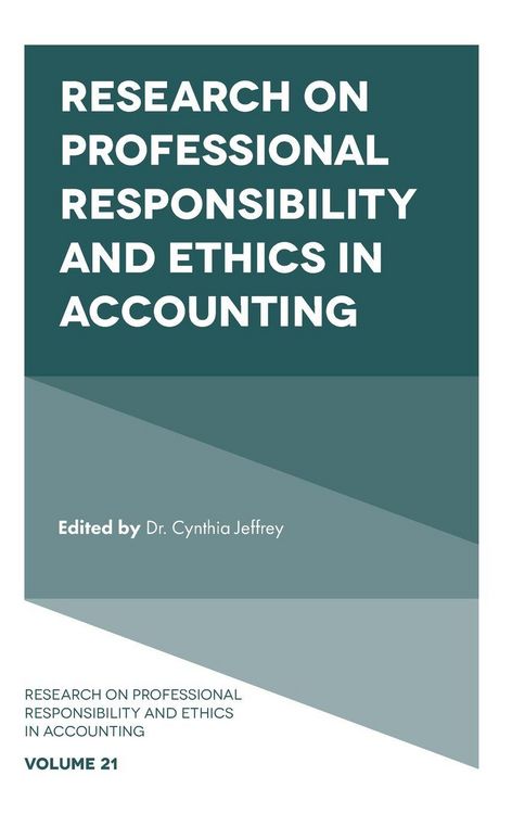 Produktbild: Research on Professional Responsibility and Ethics in Accounting