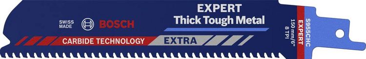 Produktbild: Bosch Accessories 2608900365 EXPERT &lsquo;Thick Tough Metal&rsquo; S 955 CHC S&auml;bels&auml;geblatt, 1&nbsp;St&uuml;ck S&auml;geblatt-L&auml;nge 150 mm 1 St.