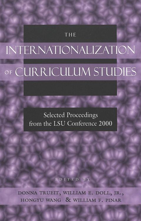 Produktbild: The Internationalization of Curriculum Studies