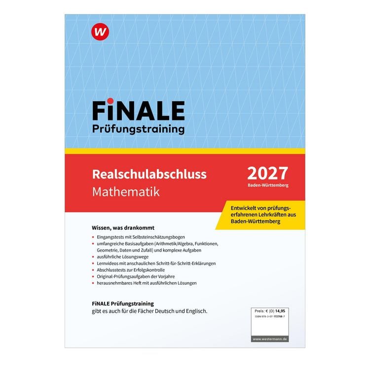 Produktbild: FiNALE Pr&uuml;fungstraining Realschulabschluss Baden-W&uuml;rttemberg