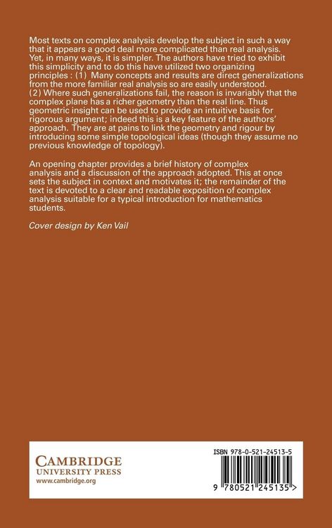 Produktbild: Complex Analysis