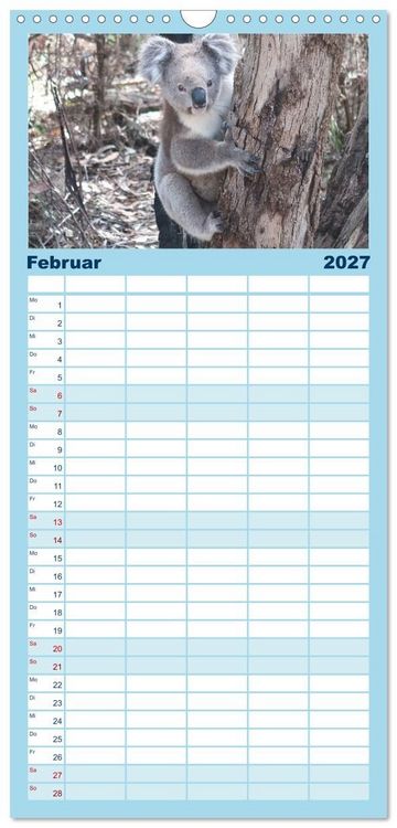 Produktbild: Familienplaner 2027 - 7 Kontinente - Weltweit durch das Jahr mit 5 Spalten (Wandkalender, 21 x 45 cm) CALVENDO