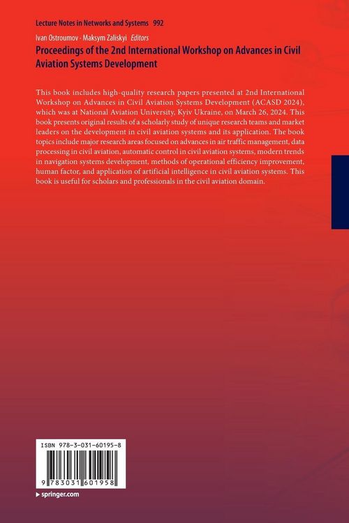 Produktbild: Proceedings of the 2nd International Workshop on Advances in Civil Aviation Systems Development