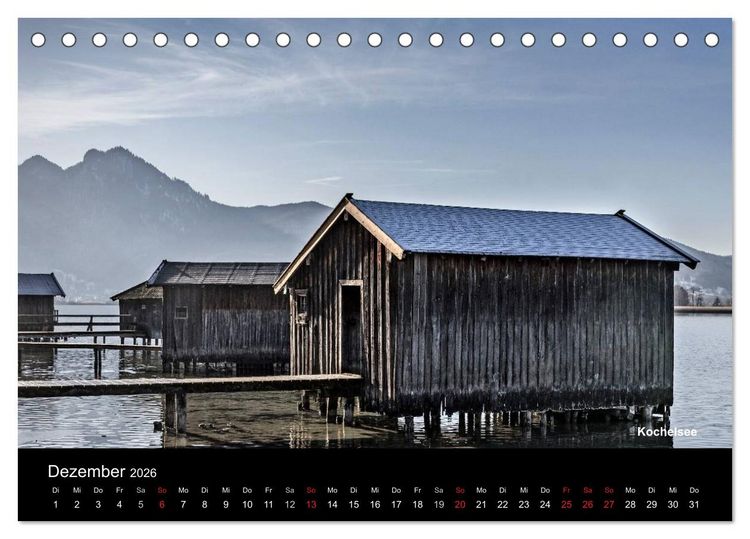 Produktbild: Oberbayerische Seen (Tischkalender 2026 DIN A5 quer), CALVENDO Monatskalender