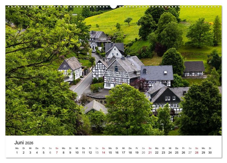 Produktbild: Westfeld-Ohlenbach - Wir feiern 50 Jahre Bundesgolddorf (hochwertiger Premium Wandkalender 2026 DIN A2 quer), Kunstdruck in Hochglanz