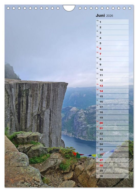 Produktbild: Skandinavien entdecken - Von Schweden nach Norwegen mit dem Wohnmobil (Wandkalender 2026 DIN A4 hoch), CALVENDO Monatskalender