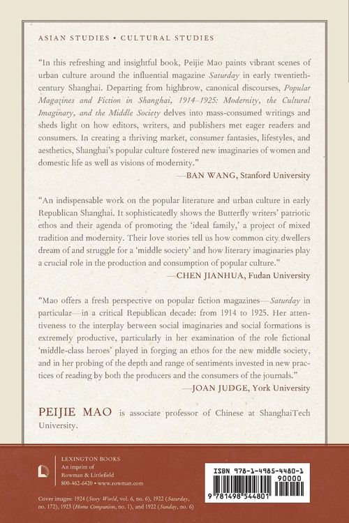 Produktbild: Popular Magazines and Fiction in Shanghai, 1914-1925