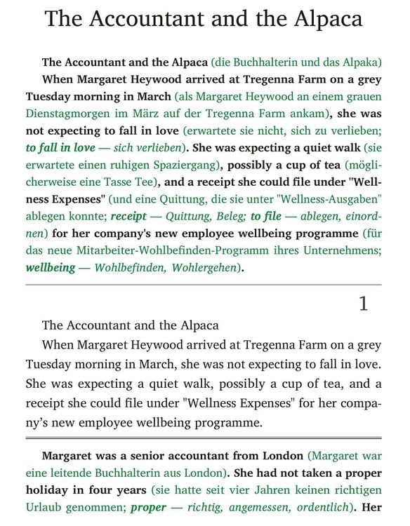 Produktbild: Englisch lernen mit lustigen Kurzgeschichten (A2-B1) - The Therapy Alpacas of Truro (+ Audio-Online)