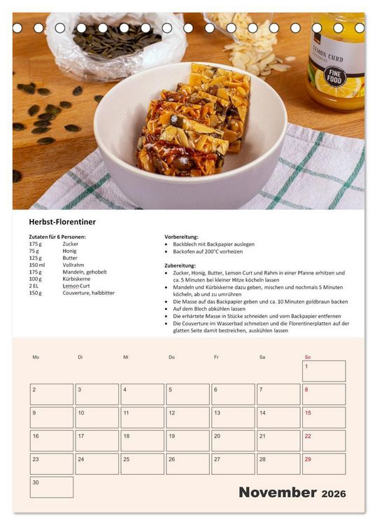 Produktbild: Der tolle Rezeptkalender (Tischkalender 2026 DIN A5 hoch), CALVENDO Monatskalender