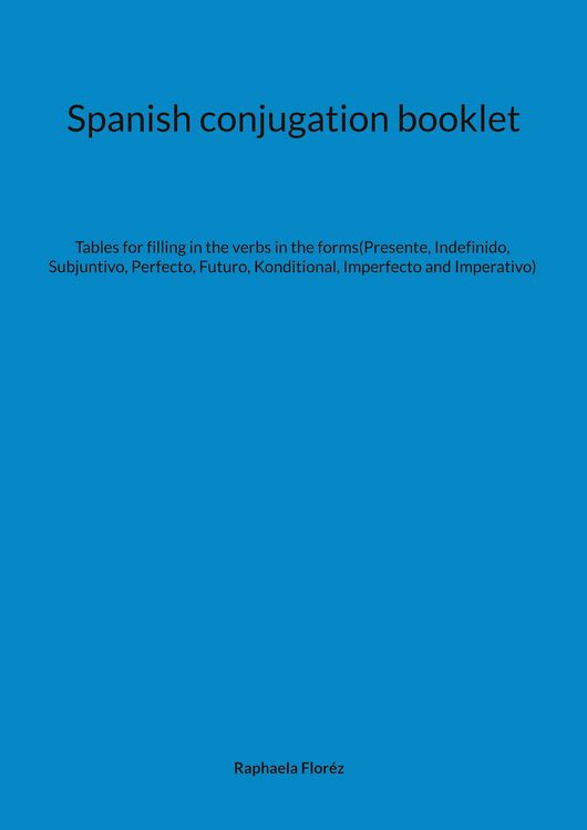 Produktbild: Spanish conjugation booklet