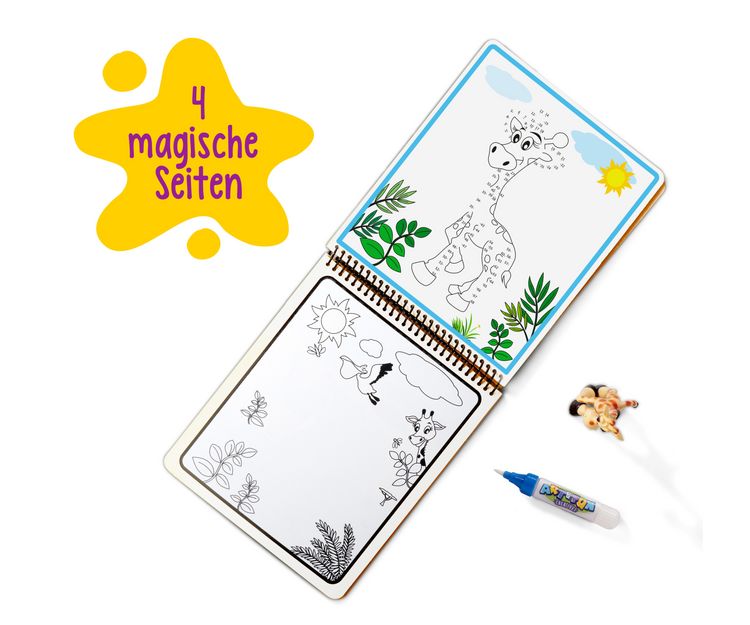Produktbild: A&F Water Pen Safari Malbuch