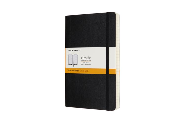Produktbild: Moleskine Notizbuch Large/A5, Liniert, Erweiterte Seitenanzahl, Schwarz