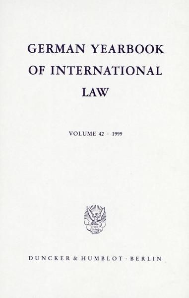 Produktbild: German Yearbook of International Law - Jahrbuch f&uuml;r Internationales Recht.