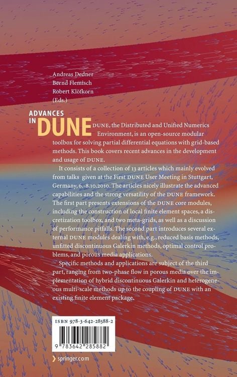 Produktbild: Advances in DUNE