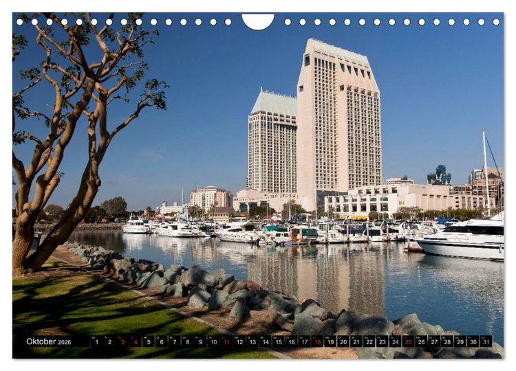 Produktbild: San Diego (Wandkalender 2026 DIN A4 quer), CALVENDO Monatskalender