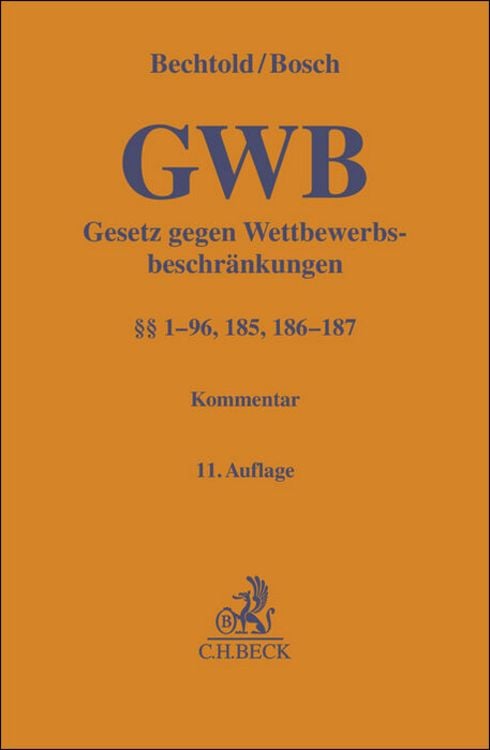 Produktbild: Gesetz gegen Wettbewerbsbeschränkungen