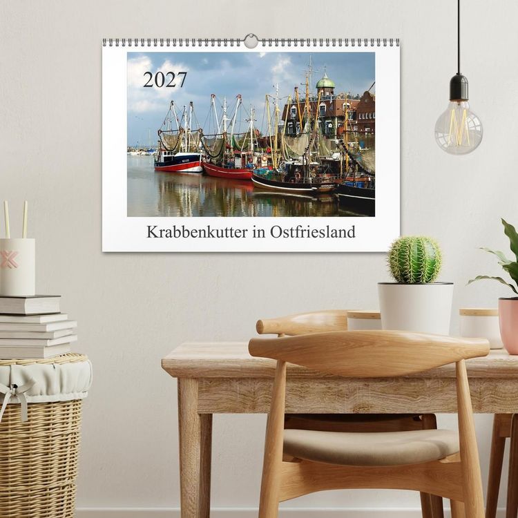 Produktbild: Krabbenkutter in Ostfriesland (Wandkalender 2027 DIN A3 quer), CALVENDO Monatskalender