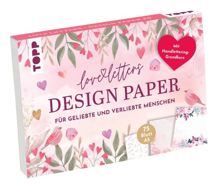 Produktbild: Design Paper Love Letters A5