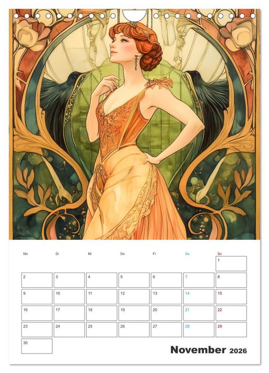 Produktbild: Eleganz der Epoche (Wandkalender 2026 DIN A4 hoch), CALVENDO Monatskalender
