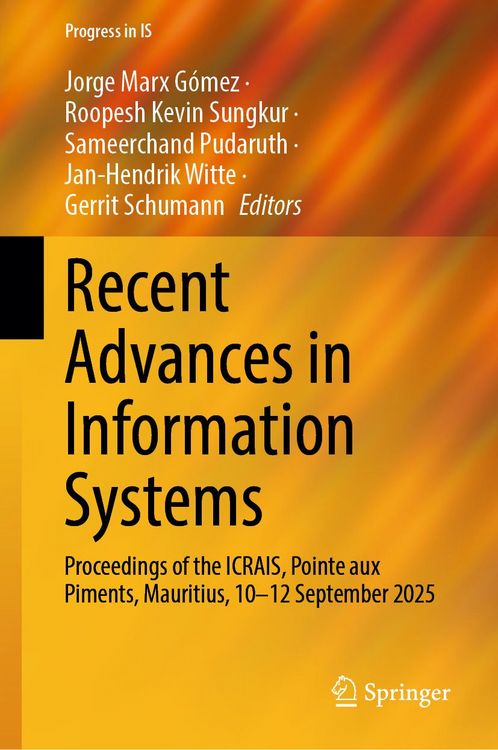 Produktbild: Recent Advances in Information Systems