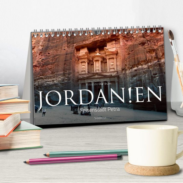 Produktbild: Jordanien &ndash; Felsenstadt Petra (Tischkalender 2026 DIN A5 quer), CALVENDO Monatskalender