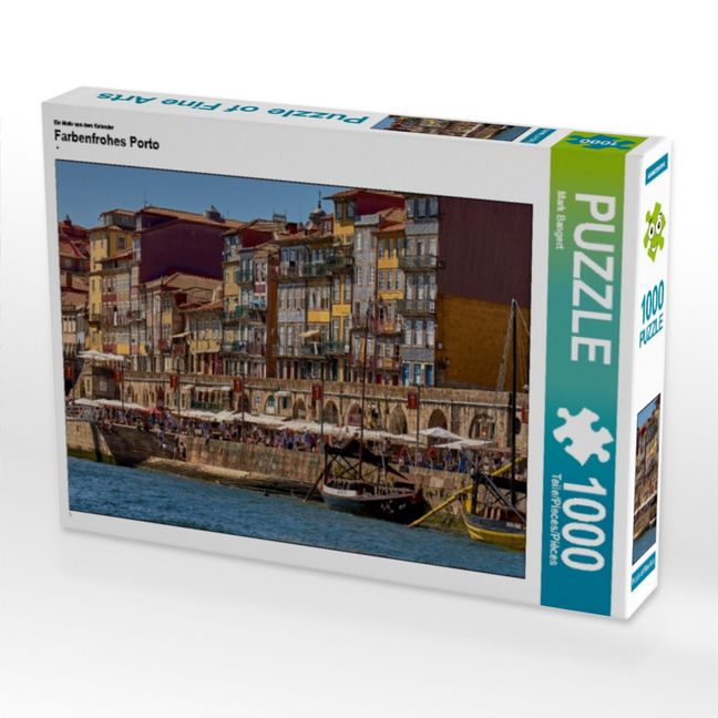 Produktbild: CALVENDO Puzzle Ein Motiv aus dem Kalender Farbenfrohes Porto | 1000 Teile Lege-Gr&ouml;&szlig;e 64x48cm Foto-Puzzle f&uuml;r gl&uuml;ckliche Stunden