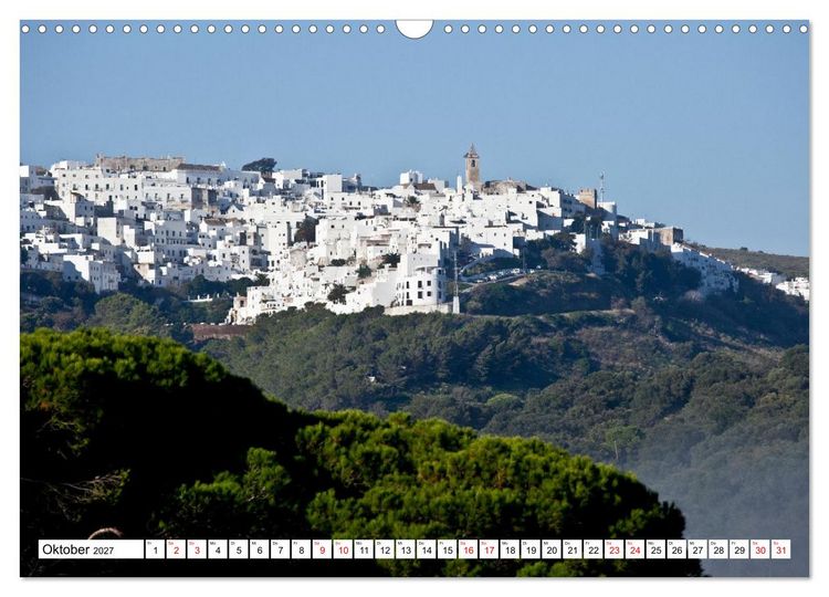 Produktbild: Momente einer Reise - Pueblos Blancos (Wandkalender 2027 DIN A3 quer), CALVENDO Monatskalender
