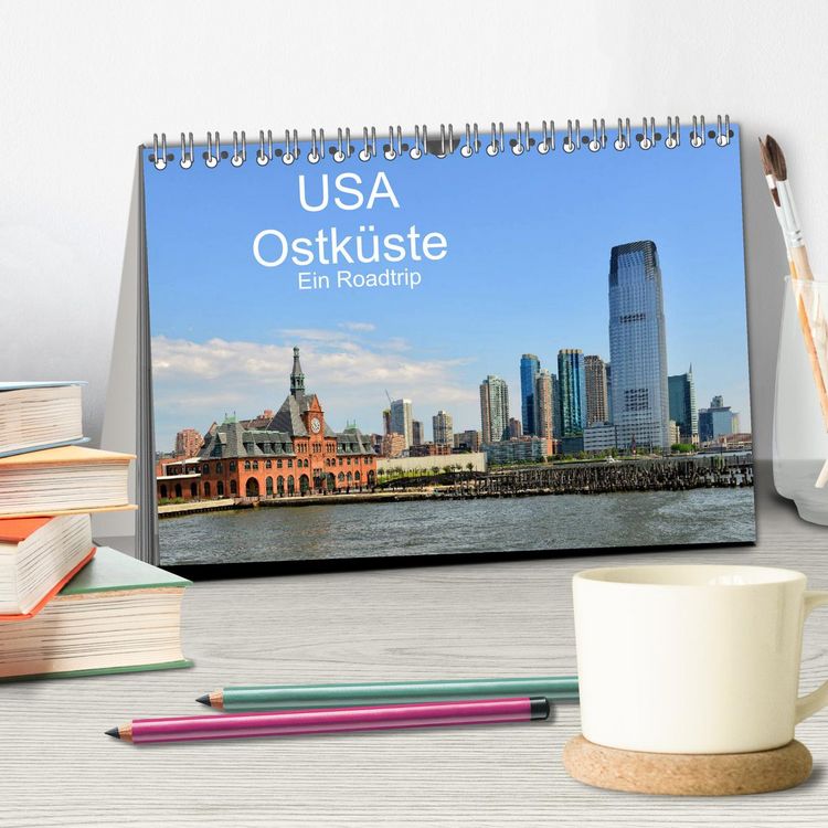 Produktbild: USA Ostk&uuml;ste Ein Road Trip (Tischkalender 2026 DIN A5 quer), CALVENDO Monatskalender