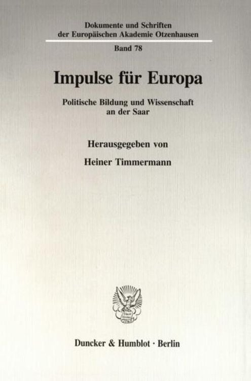 Bild vom Artikel Impulse für Europa. vom Autor Heiner Timmermann