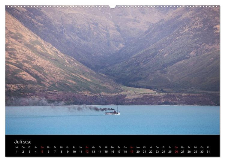 Produktbild: Neuseeland - Paradies am anderen Ende der Welt (Wandkalender 2026 DIN A2 quer), CALVENDO Monatskalender