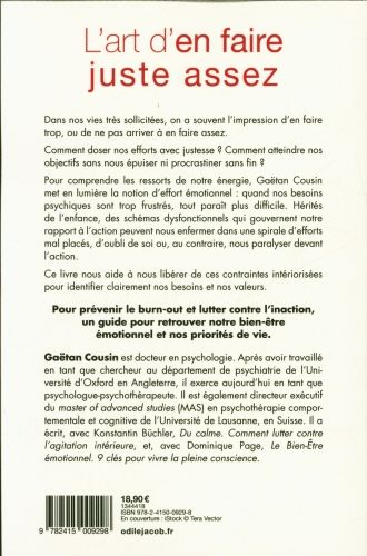Produktbild: L'art d'en faire juste assez : doser ses efforts sans s'&eacute;puiser