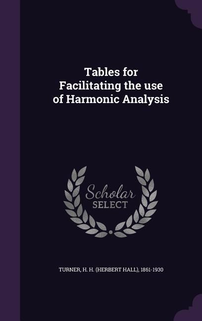 Produktbild: Tables for Facilitating the use of Harmonic Analysis