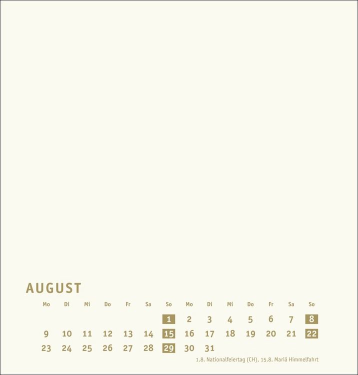 Produktbild: Premium-Bastelkalender gold mittel 2027