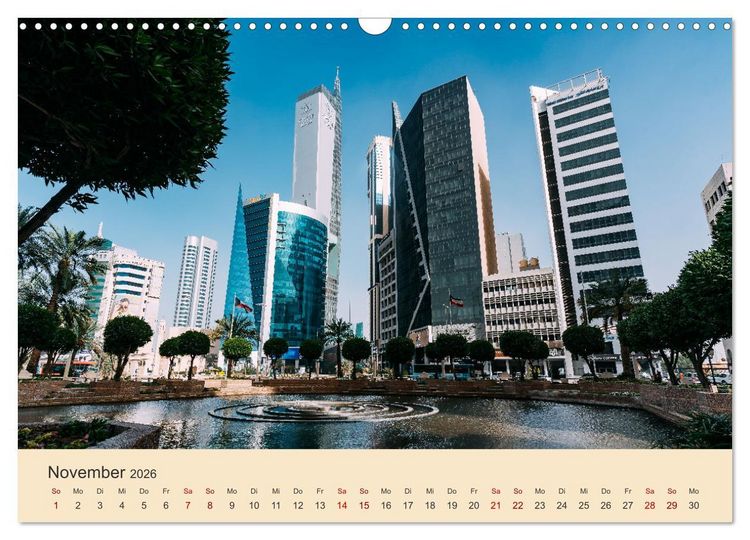 Produktbild: Kuwait - Moderne trifft Tradition (Wandkalender 2026 DIN A3 quer), CALVENDO Monatskalender