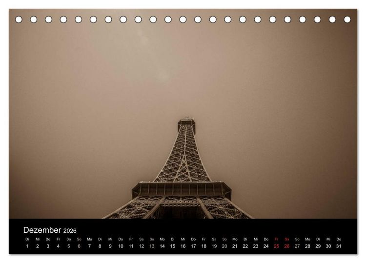 Produktbild: Paris (Tischkalender 2026 DIN A5 quer), CALVENDO Monatskalender